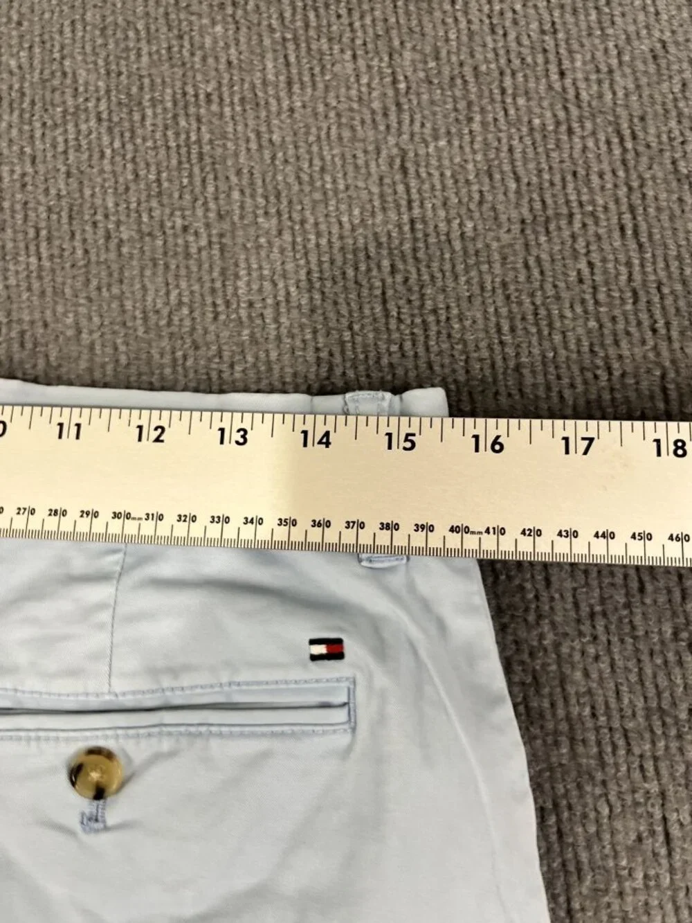 Tommy Hilfiger Mens Light Blue Chino Slim Fit Pants 32x30